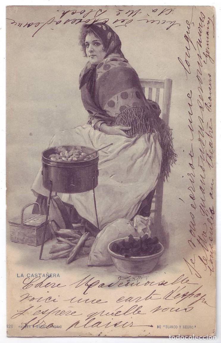 Postales: La Casta&ntilde;era. Hauser y Menet. Sin dividir. Circulada (Anterior 1905)
