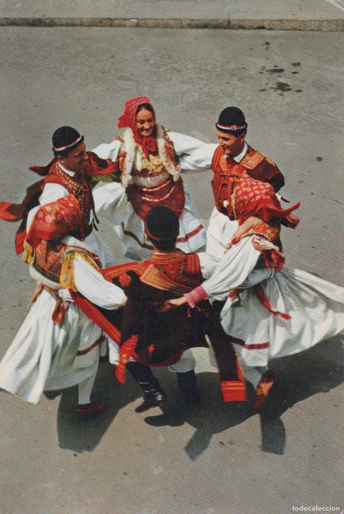 Postales: Croatia Zagreb Sestine Folk Costumes Traditional Dance Circle People *YAM104