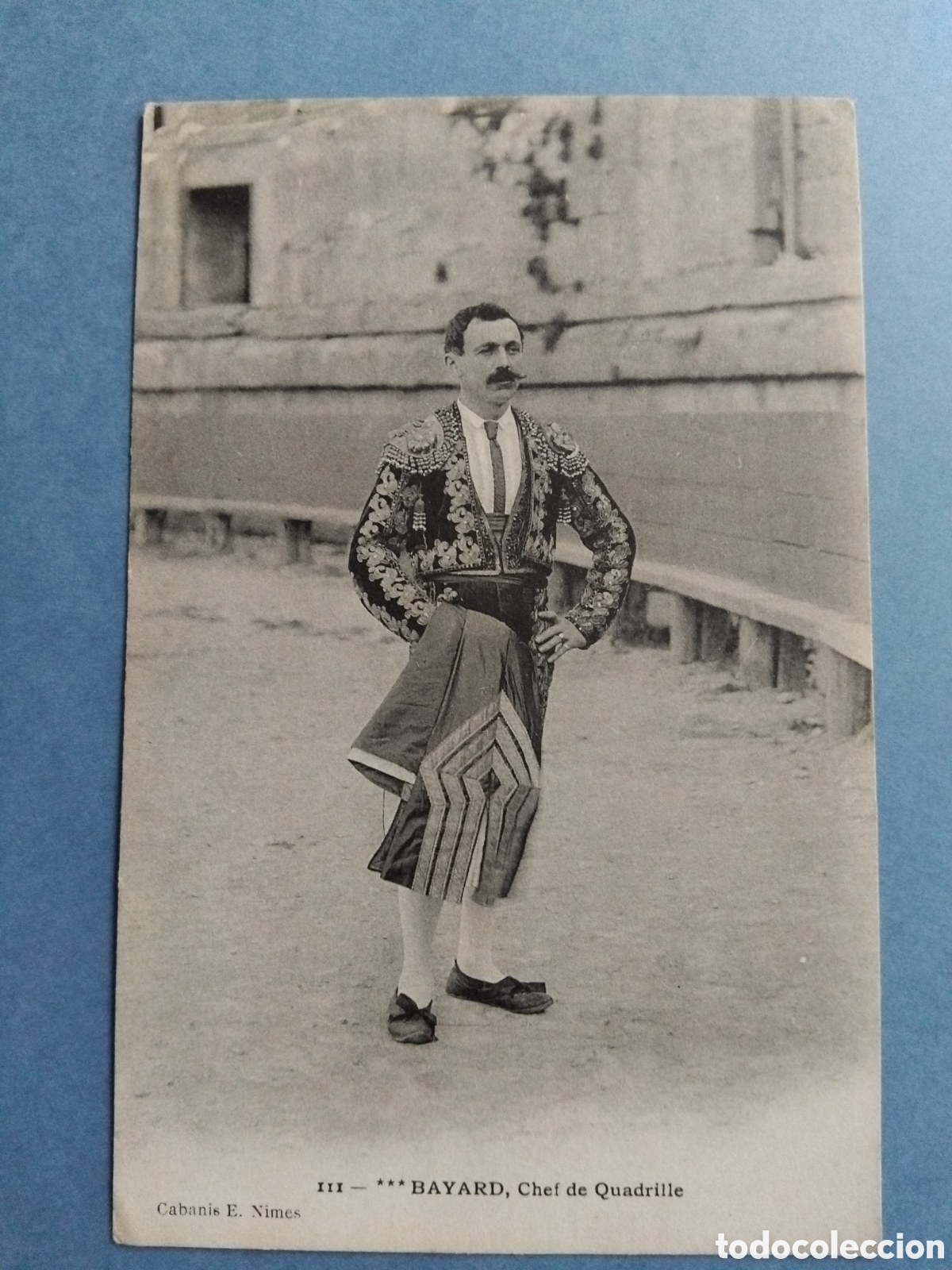 Postales: Postal taurina. Bayard jefe de cuadrilla