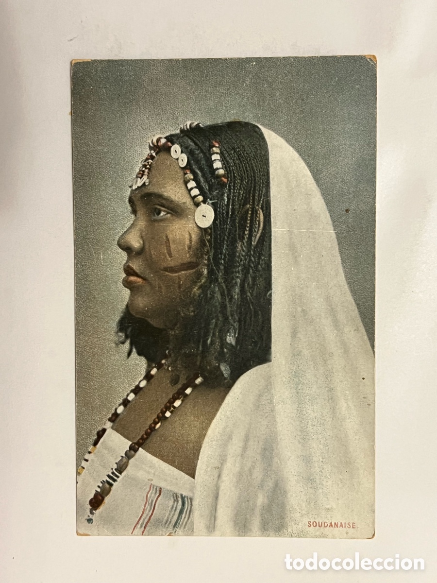 Postales: SUDAN Postal. costumes personnages types scarifications femme soudanaise
