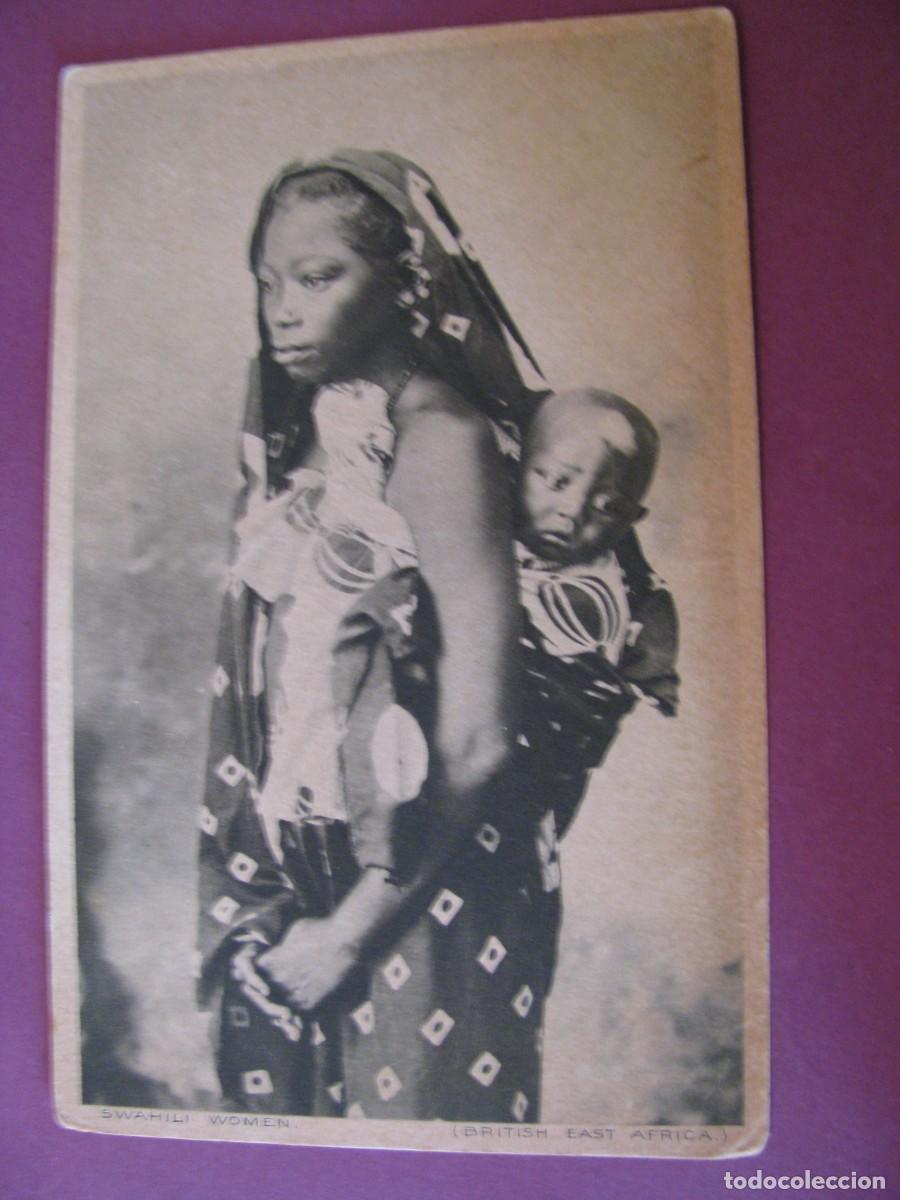 Postales: ANTIGUA POSTAL. SWAHILI WOMAN. MUJER SUAJILI.