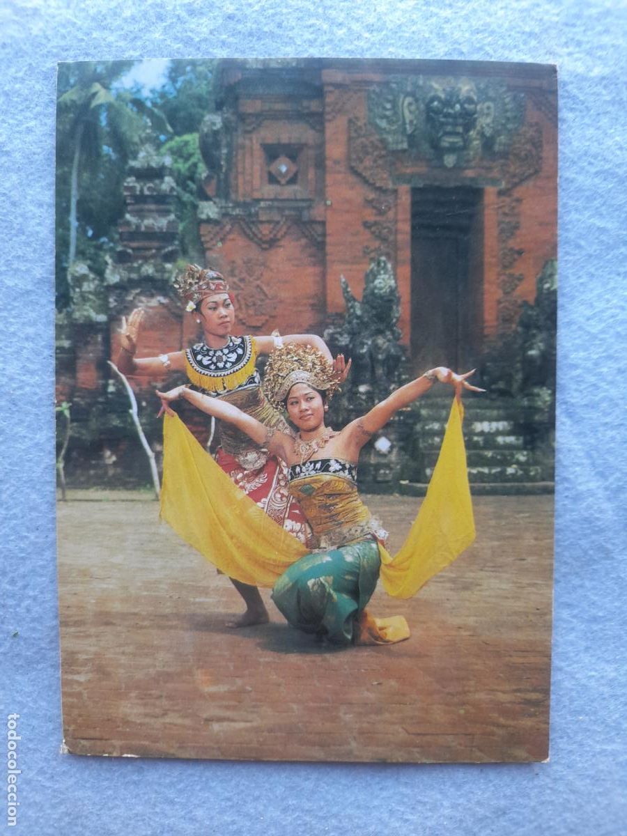 Postales: Postal Circulada Bailarines Balineses. A&ntilde;o 1978.