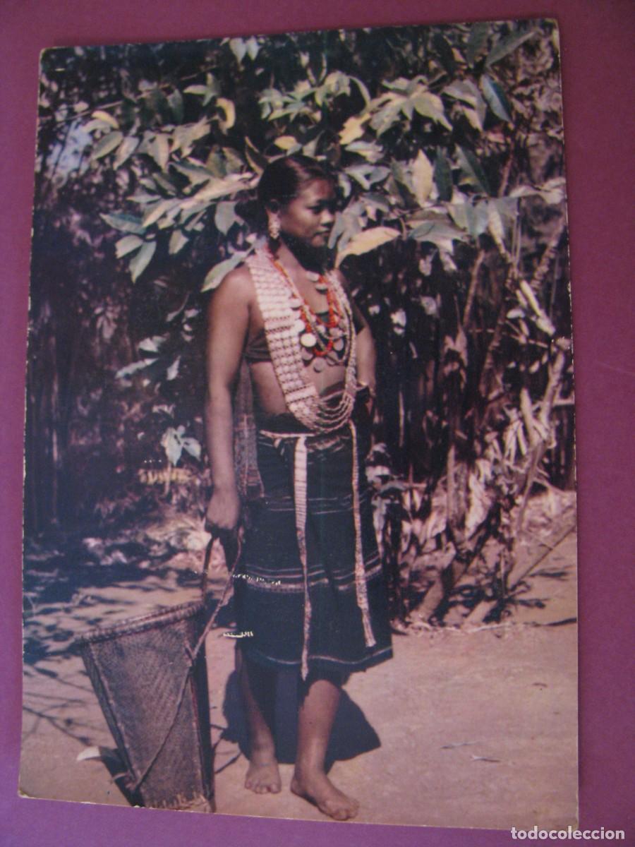 Postales: POSTAL TRIBUS DE ASSAM INDIA MUJER MIKIR KARBI. ED. OPERE DON BOSCO, TORINO, ITALIA