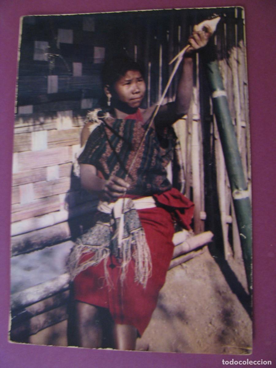 Postales: POSTAL TRIBUS DE ASSAM INDIA MUJER MIKIR KARBI. ED. OPERE DON BOSCO, TORINO, ITALIA