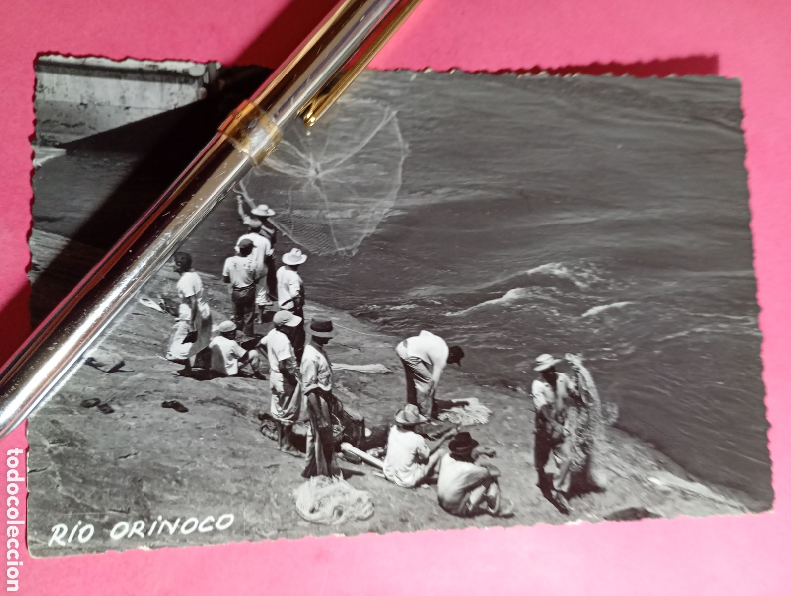 Postales: VINTAGE INTERESANTE Y DIFICIL ''RIO ORINOCO artes de pesca'' B/N ESCRITA detalles en fotos