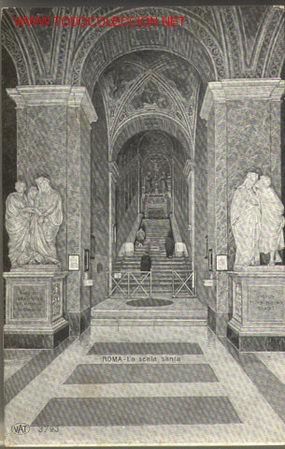 Postales: 1 postal de la Scala Santa (Roma) - Foto 1