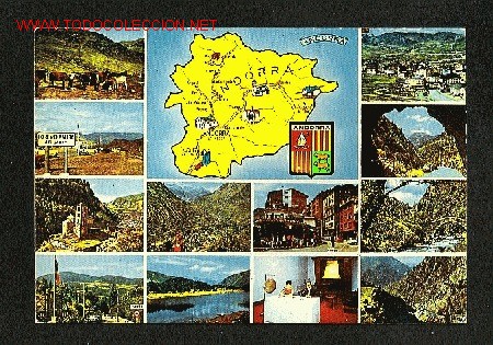 Postales: Postal d' ANDORRA: 12 vistes i mapa (Ste.Cartes Postales APA num.20)