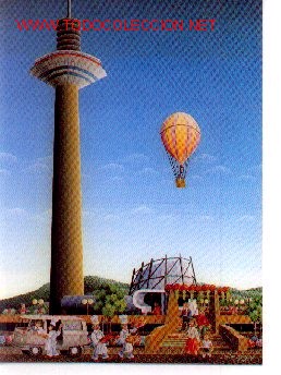 Cartoline: 7-797. Postal Dibujo Frankfurt. Alemania