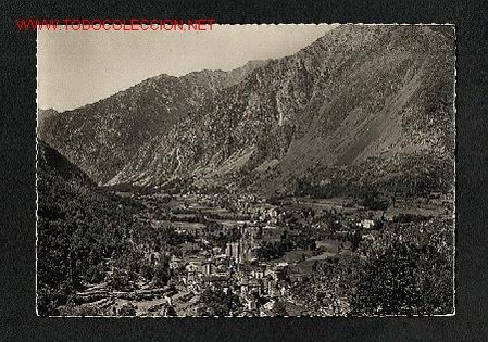 Postales: Postal de Les Escaldes i Andorra la Vella  (ANDORRA): Panorama (Ed.Claverol num.910)