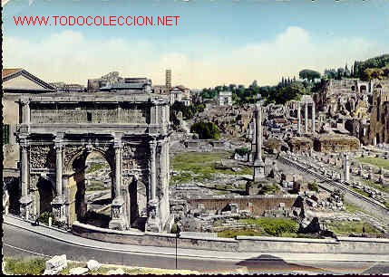 Postales: ROMA PANORAMA DEL FORO ROMANO, CIRCULADA. - Foto 1