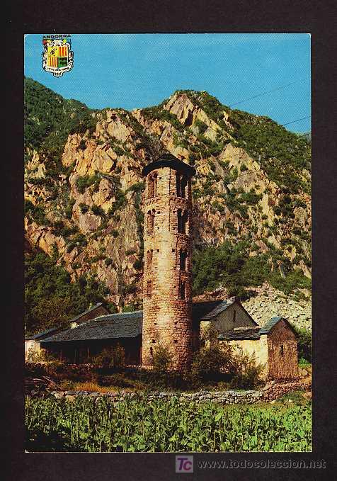 Postales: Postal d' ANDORRA: Esgl&eacute;sia romanica (Ed.Majora num.15)