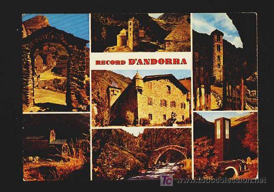 Postales: Postal d' ANDORRA: 7 vistes (APA num.17)
