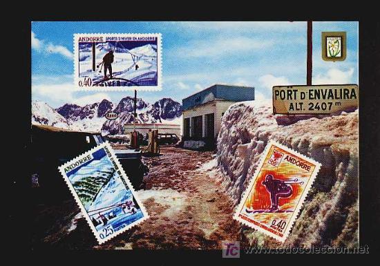 Postales: Postal d' ANDORRA: Port d'Envalira (MC Iscla num.170)