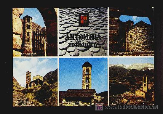 Postales: Postal d' ANDORRA: 7 vistes (Ed.Escudo de Oro num.6)