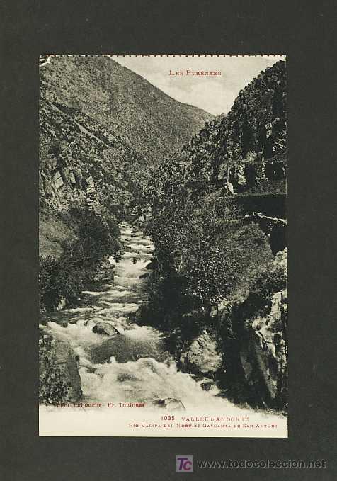 Postales: Postal d' ANDORRA: Riu Valira (Labouche num.1035)
