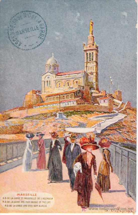 Postales: Ascenseur de N.D. de la Garde- Marsella - Foto 1