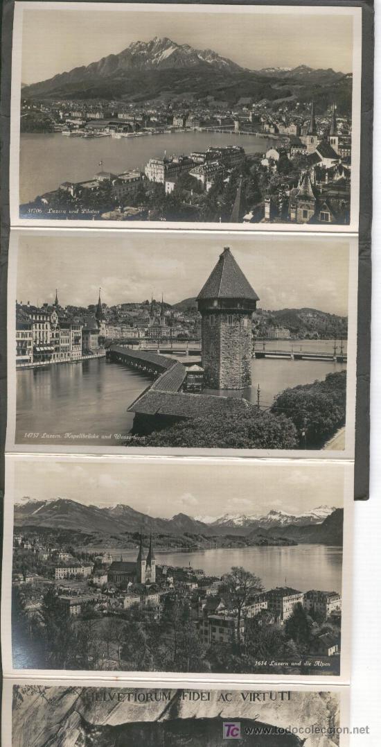 Postales: LIBRITO DE 12 POSTALES DE LUCERNA.  LUZERN. POSTCARDS. - Foto 1