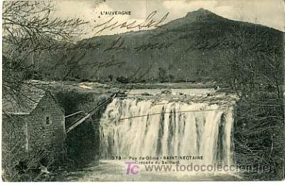 Postkarten: L&acute;AUVERGNE, FRANCIA,    CASCADE DU SAILHANT  ,           P12839