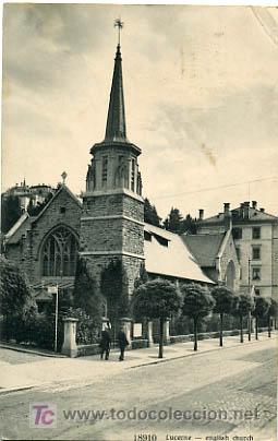 Postkarten: LUCERNE, SUIZA, ENGLISH CHURCH           P12855