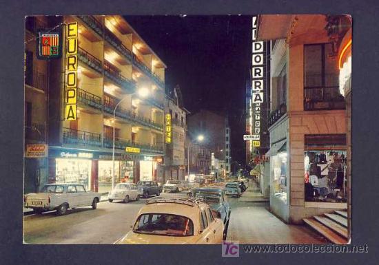 Postales: Postal d' ANDORRA: Les Escaldes, Avda.Carlemany (Soberanas num.999)