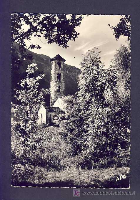 Postales: Postal d' ANDORRA: Santa Coloma, torre rom&agrave;nica (APA num.462)