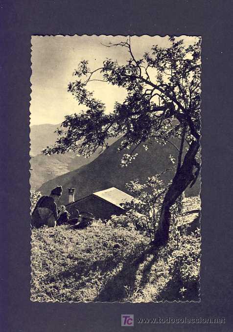 Postales: Postal d' ANDORRA: El  berenar del pastor (VHT num.2) (animada)
