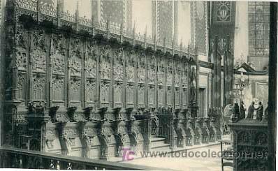 Cartoline: LOUVAIN, BELGICA, EGLISE STE. GERTRUDE, LES STALLES,                           P13794