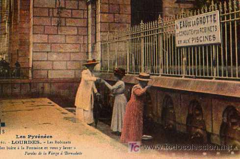 Postales: LES PYRENEES, 61 LOURDES, LES ROBINETS - Foto 1
