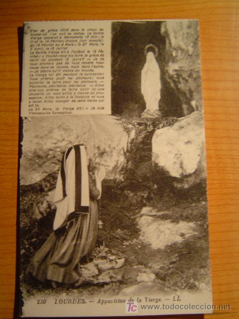 Postales: POSTAL LOURDES. - APPARITION DE LA VIERGE - Foto 1