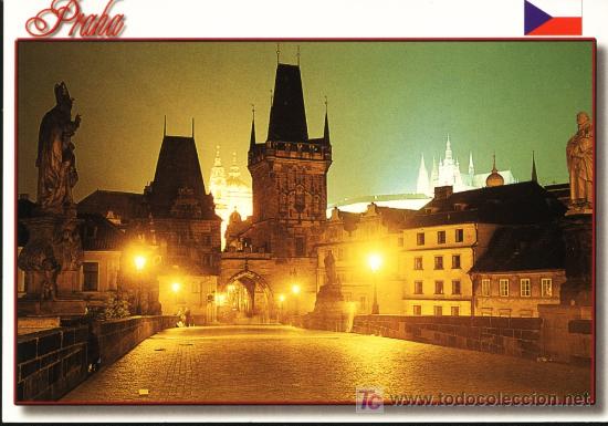 Postales: REPUBLICA CHECA. PRAGA. EL PUENTE CHARLES - Foto 1