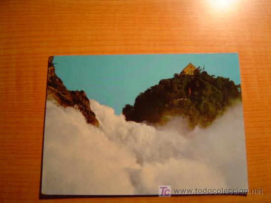 Postais: POSTAL RHEINFALL MIT SCHLOSS LAUFEN CIRCULADA
