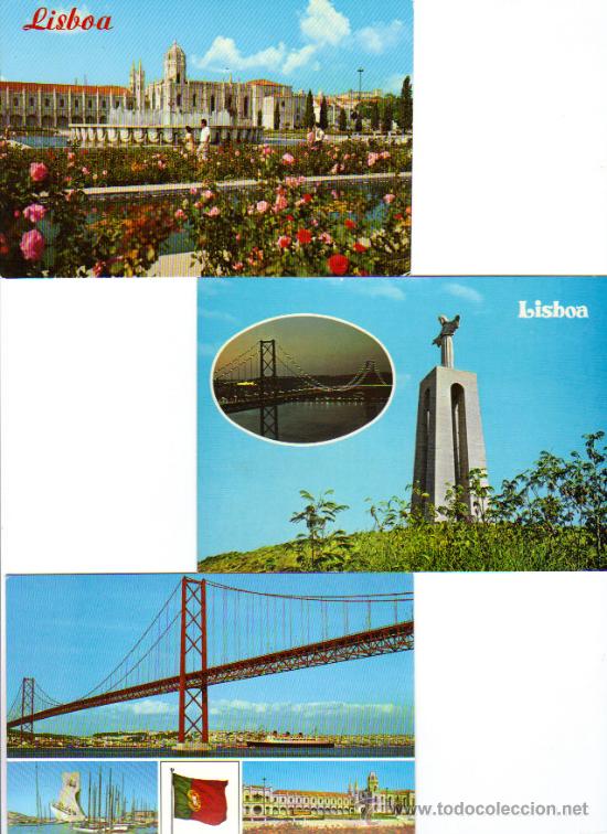 Postales: TRES POSTALES LISBOA - Foto 1