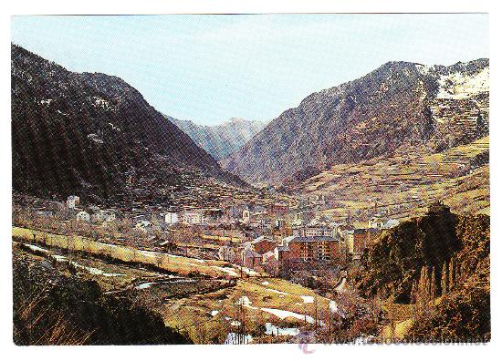 Postales: postal de principat d&acute;andorra -serie n&ordm;9-vista panoramica d&acute;encamp (1970, sin circular)