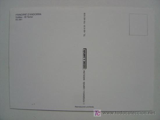 Postales: POSTAL ANDORRA - REF. J-921 - Foto 2