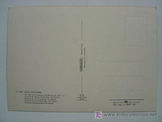 Postales: POSTAL ANDORRA - REF. J-917 - Foto 2