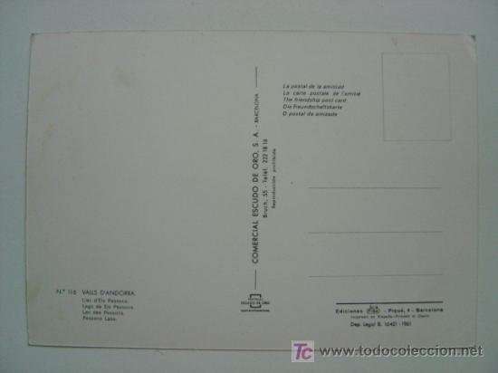 Postales: POSTAL ANDORRA - REF. J-907 - Foto 2