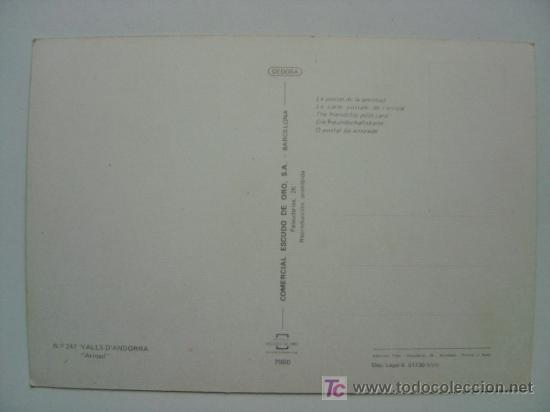 Postales: POSTAL ANDORRA - REF. J-903 - Foto 2