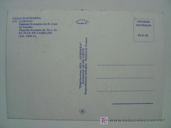 Postales: POSTAL ANDORRA - REF. J-902 - Foto 2
