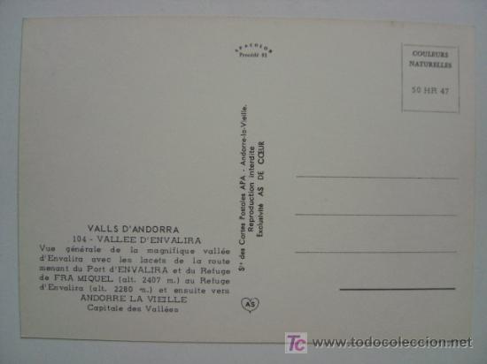 Postales: POSTAL ANDORRA - REF. J-893 - Foto 2