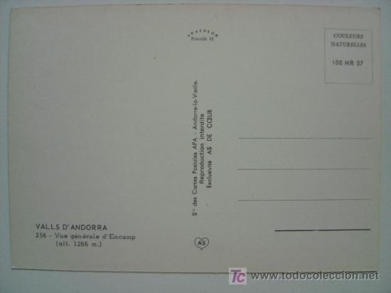 Postales: POSTAL ANDORRA - REF. J-892 - Foto 2