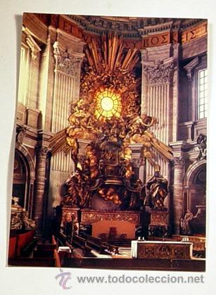 Postales: GIAN LORENZO BERNINI-CATEDRA DE SAN PEDRO.No circulada.