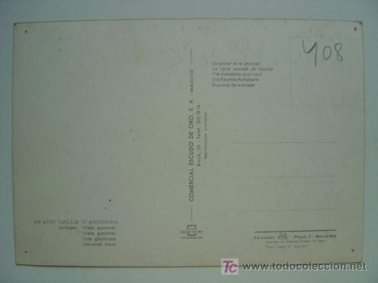 Postales: POSTAL ANDORRA - REF. K-408 - Foto 2
