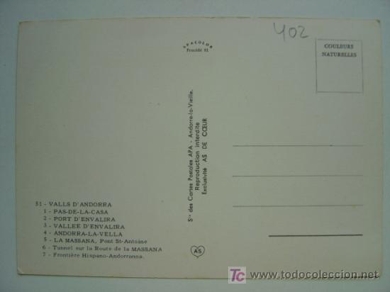 Postales: POSTAL ANDORRA - REF. K-402 - Foto 2