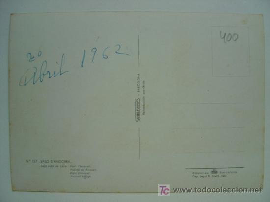 Postales: POSTAL ANDORRA - REF. K-400 - Foto 2
