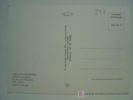 Postales: POSTAL ANDORRA - REF. K-397 - Foto 2