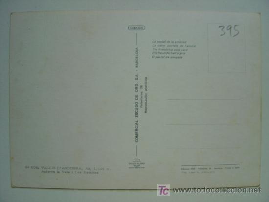 Postales: POSTAL ANDORRA - REF. K-395 - Foto 2