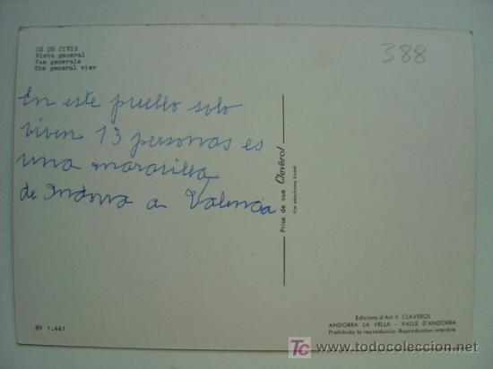 Postales: POSTAL ANDORRA - REF. K-388 - Foto 2