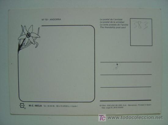 Postales: POSTAL ANDORRA - REF. K-383 - Foto 2
