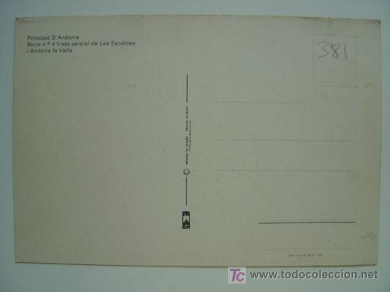 Postales: POSTAL ANDORRA - REF. K-381 - Foto 2