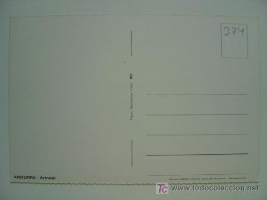 Postales: POSTAL ANDORRA - REF. K-374 - Foto 2